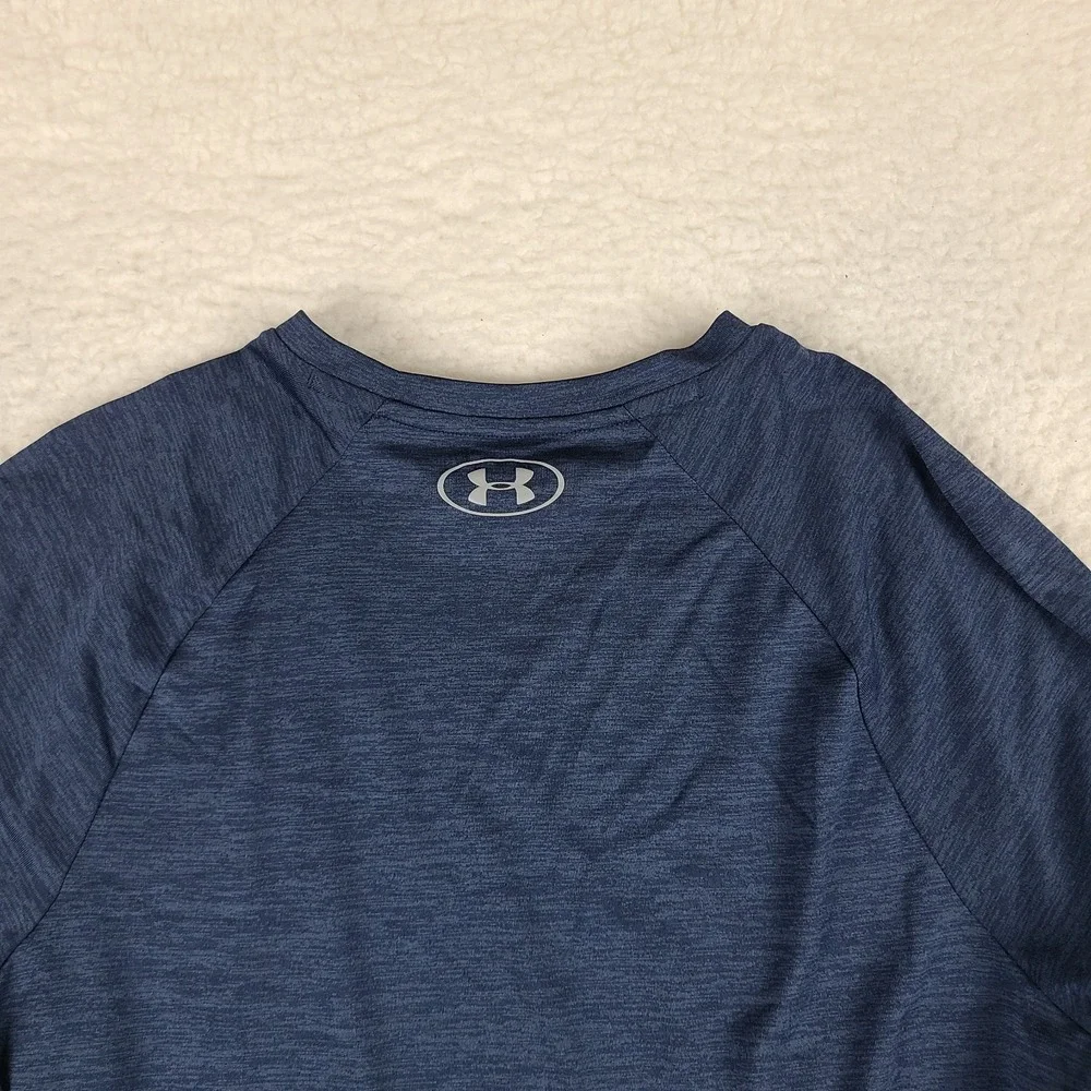 Under Armour Shirt Mens Medium‎ Navy Blue Loose Heatgear Performance T-Shirt